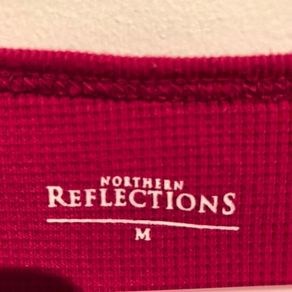 Northern Reflections Thermal Waffle Raspberry Med - Picture 2 of 5